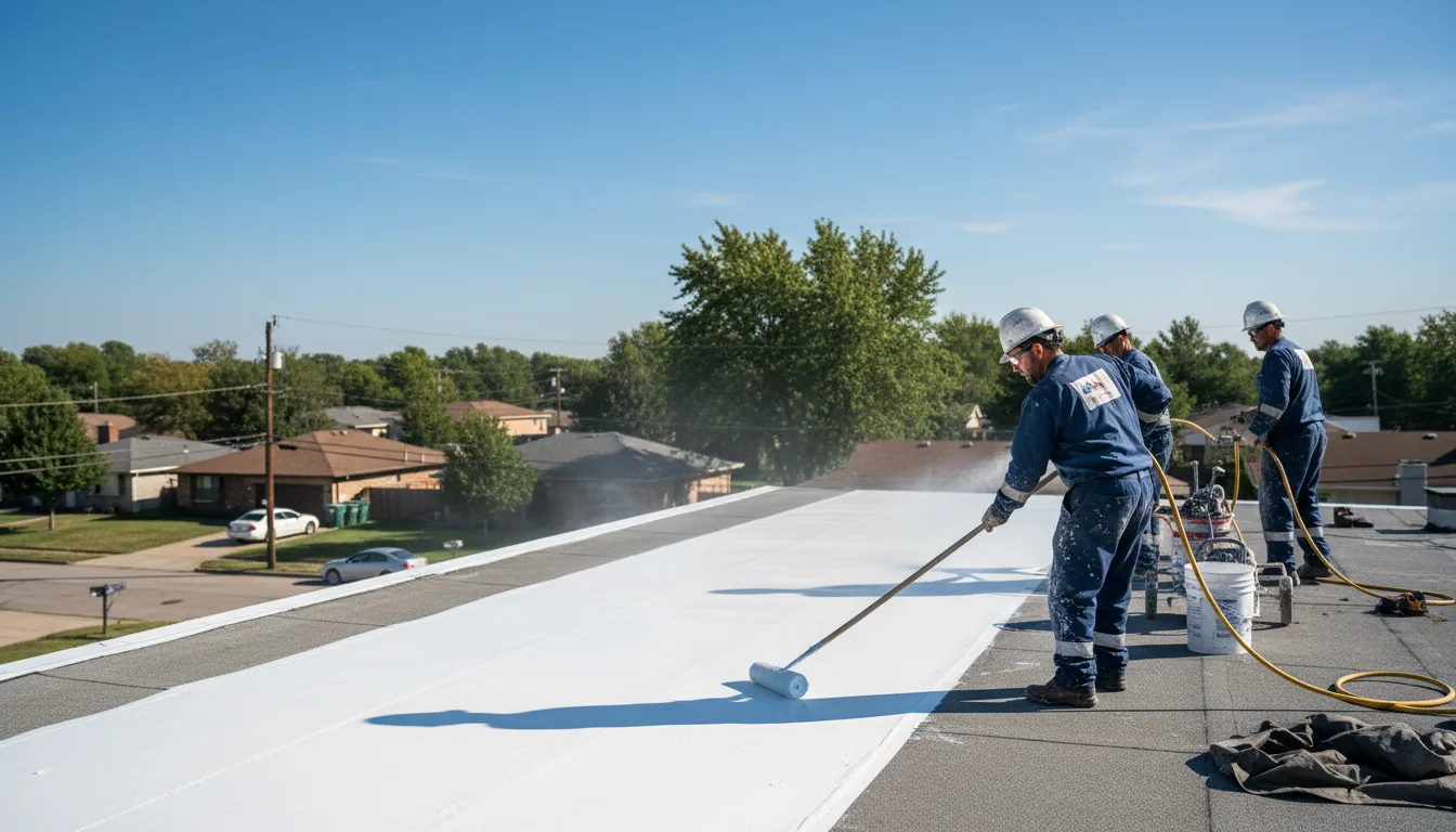 Commercial roof coating in Adamstown, PA near me